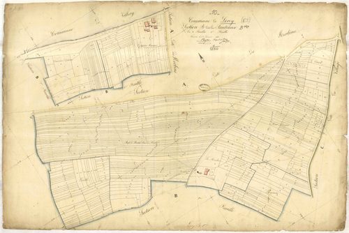 Lirey, section B dite des Fauteaux, feuille n° 1