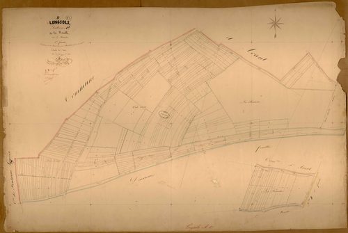 Longsols, section A dite de la Nacelle, feuille n° 1, parcelles n°1-210