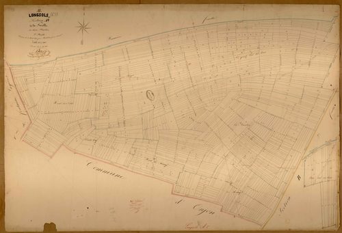 Longsols, section A dite de la Nacelle, feuille n° 2, parcelles n°211-885