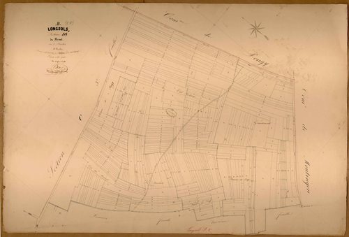 Longsols, section D dite du Mesnil, feuille n° 2, parcelles n°375-724