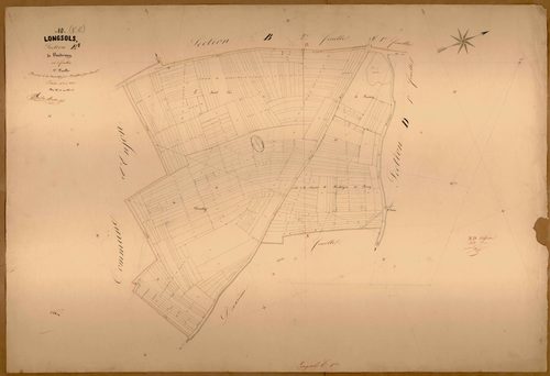 Longsols, section E dite de Vaudremoy, feuille n° 1, parcelles n°1-312