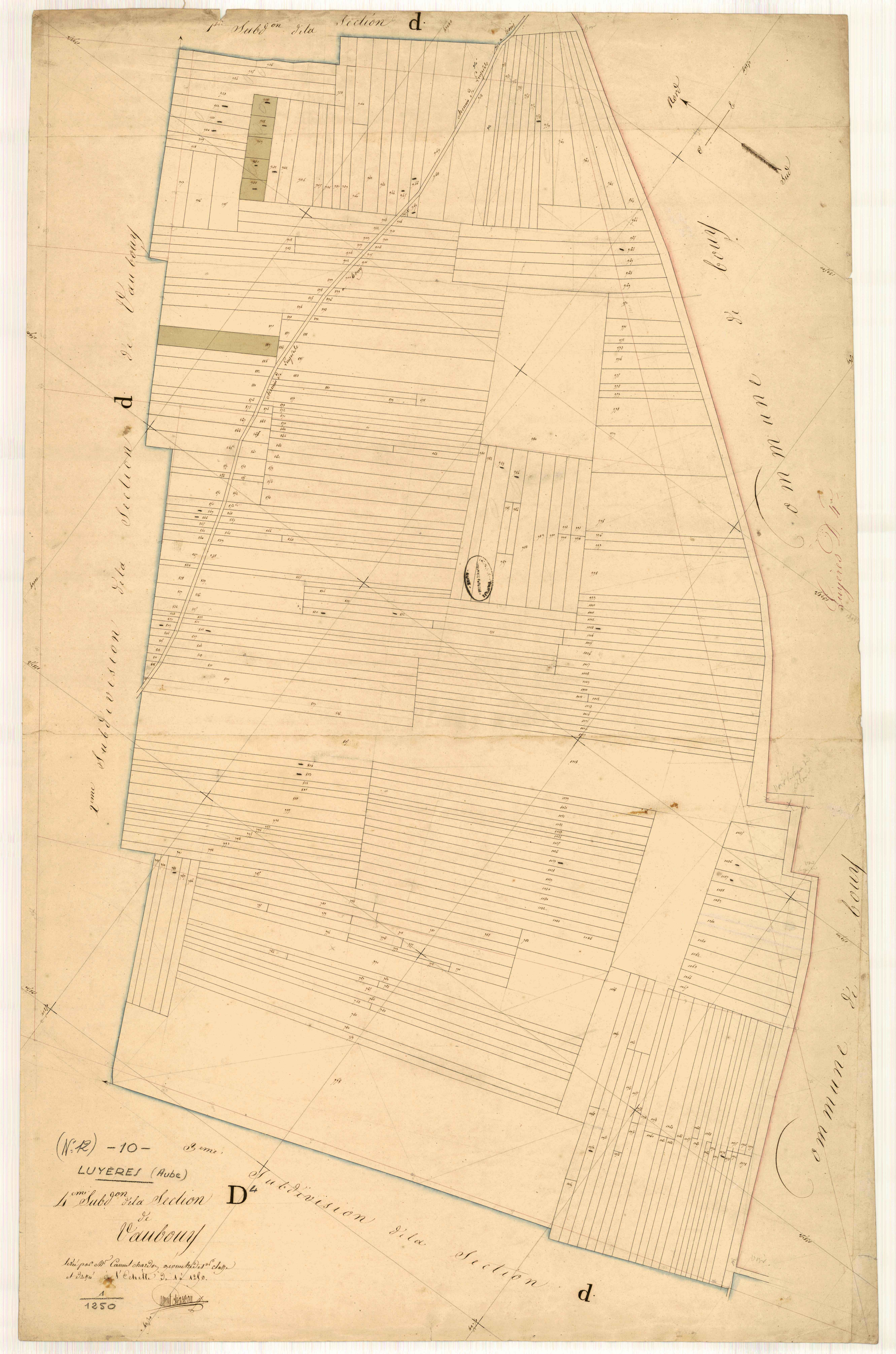 Luyères, section D dite de Vaubouy, feuille n° 4