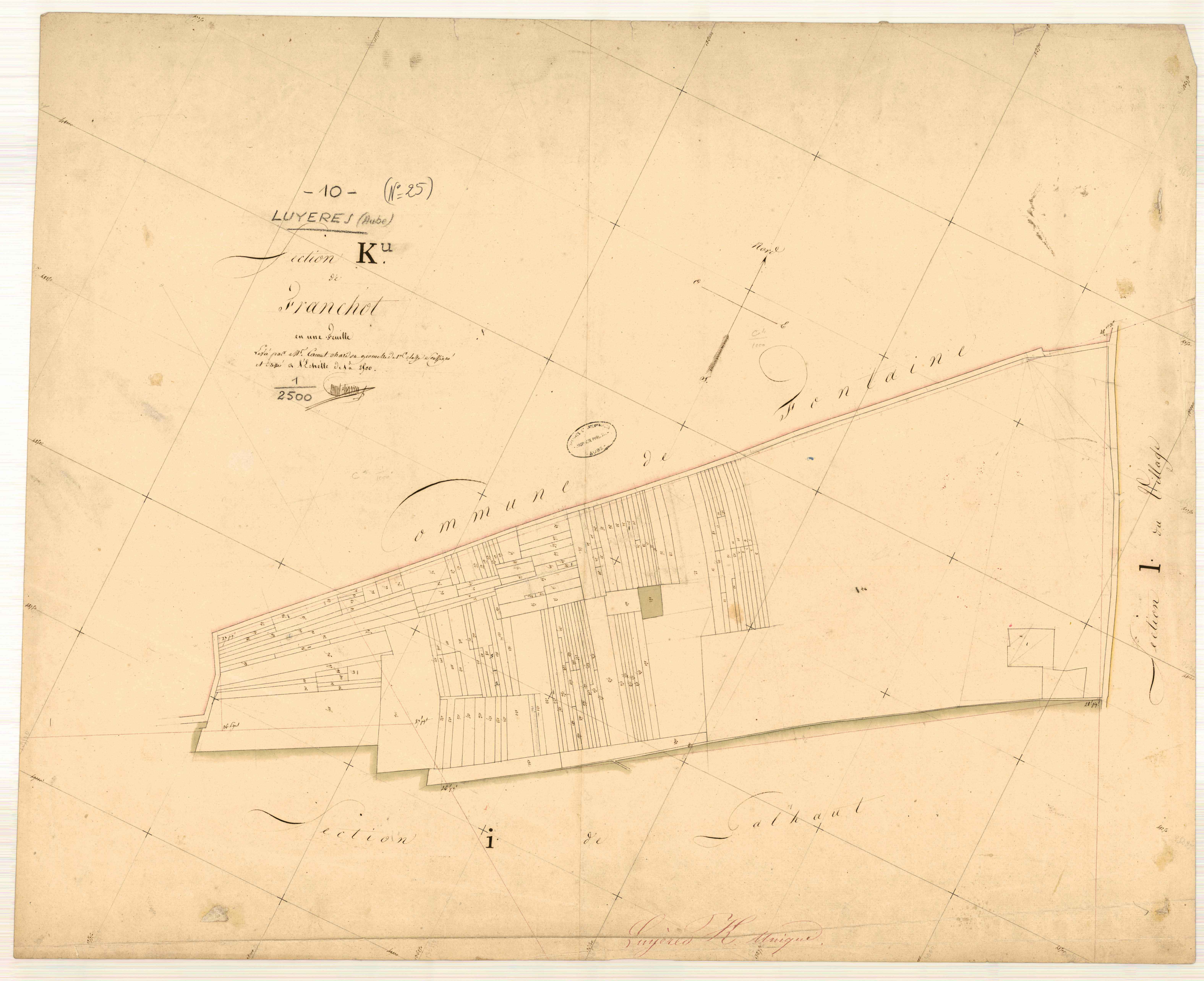 Luyères, section K dite de Franchot