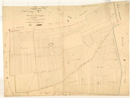 Luyères, section C dite du chemin des trois noyers, feuille n° 1