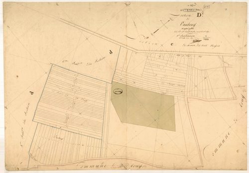Luyères, section D dite de Vaubouy, feuille n° 1