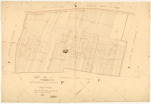 Luyères, section F dite de chef-brulé, feuille n° 2