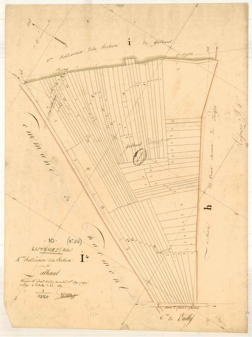 Luyères, section I dite de Galhaut, feuille n° 4