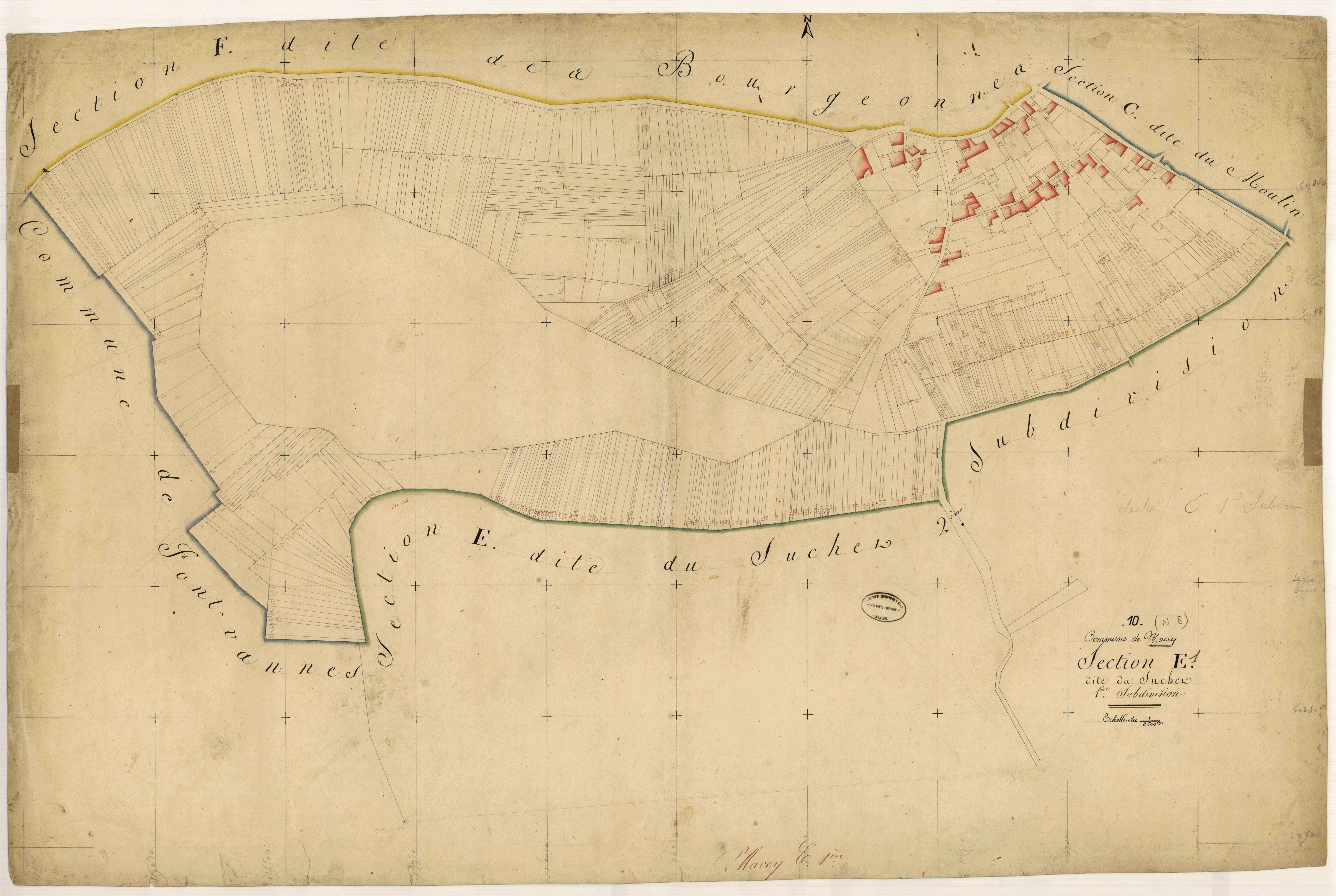 Macey, section E dite du suchet, feuille n° 1