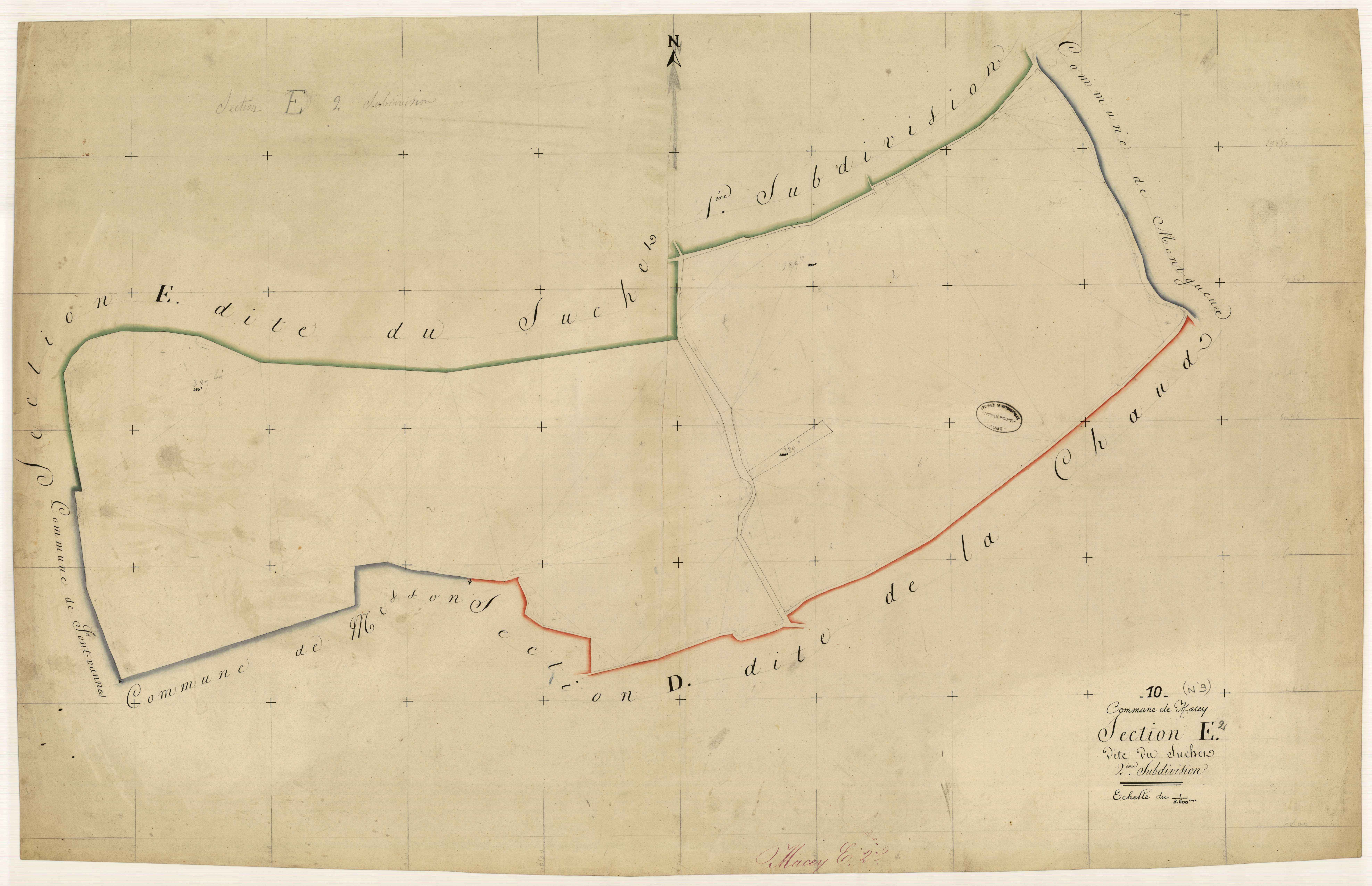 Macey, section E dite du suchet, feuille n° 2