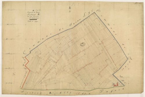 Macey, section A dite des corvées, feuille n° 2