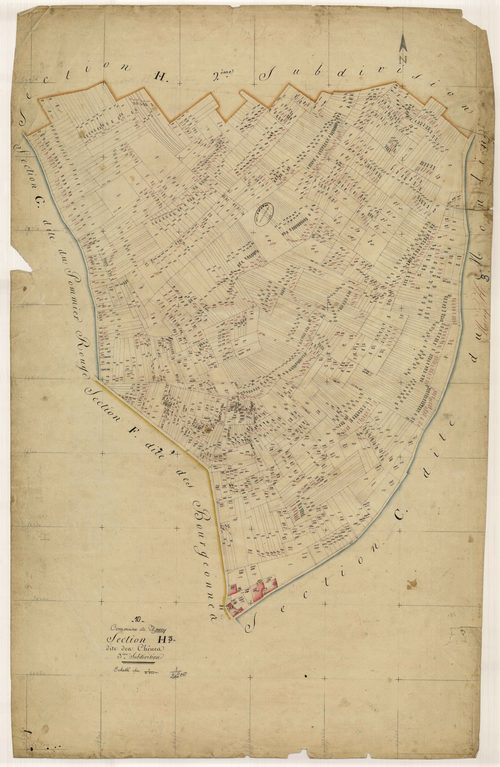 Macey, section H dite des chênes, feuille n° 3