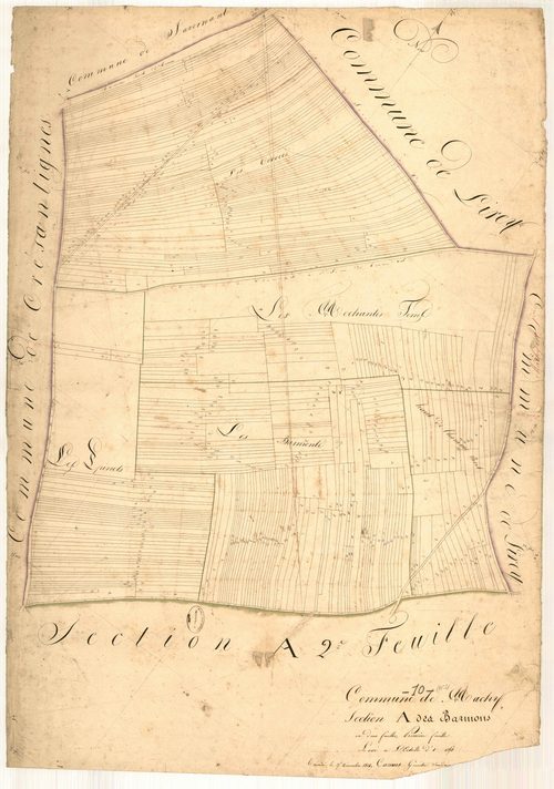 Machy, section A dite des Barmons, feuille n° 1