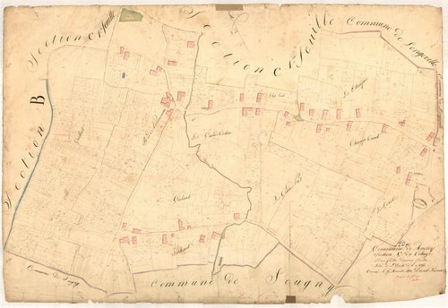 Machy, section C dite du village, feuille n° 2