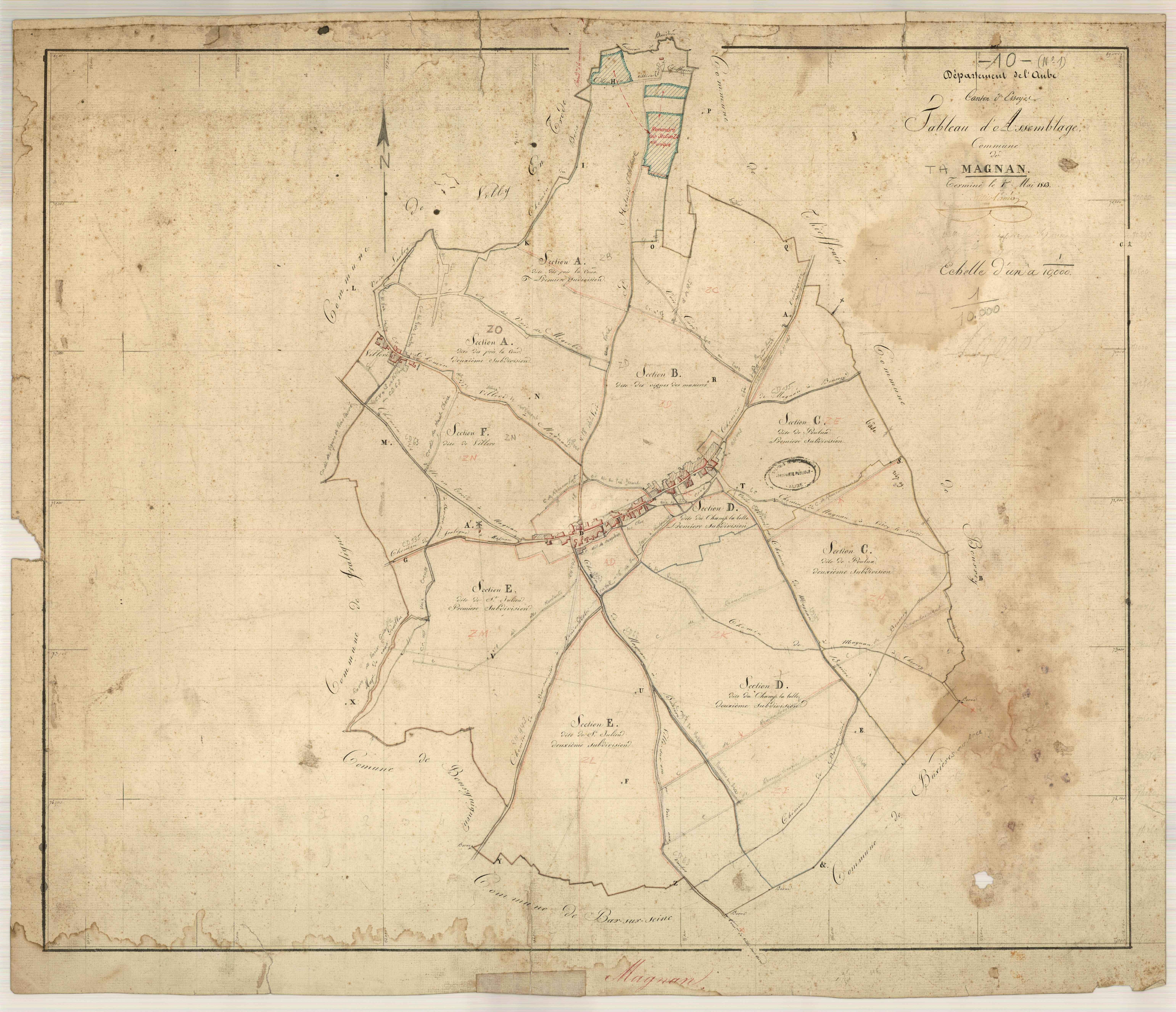Magnant, tableau d'assemblage
