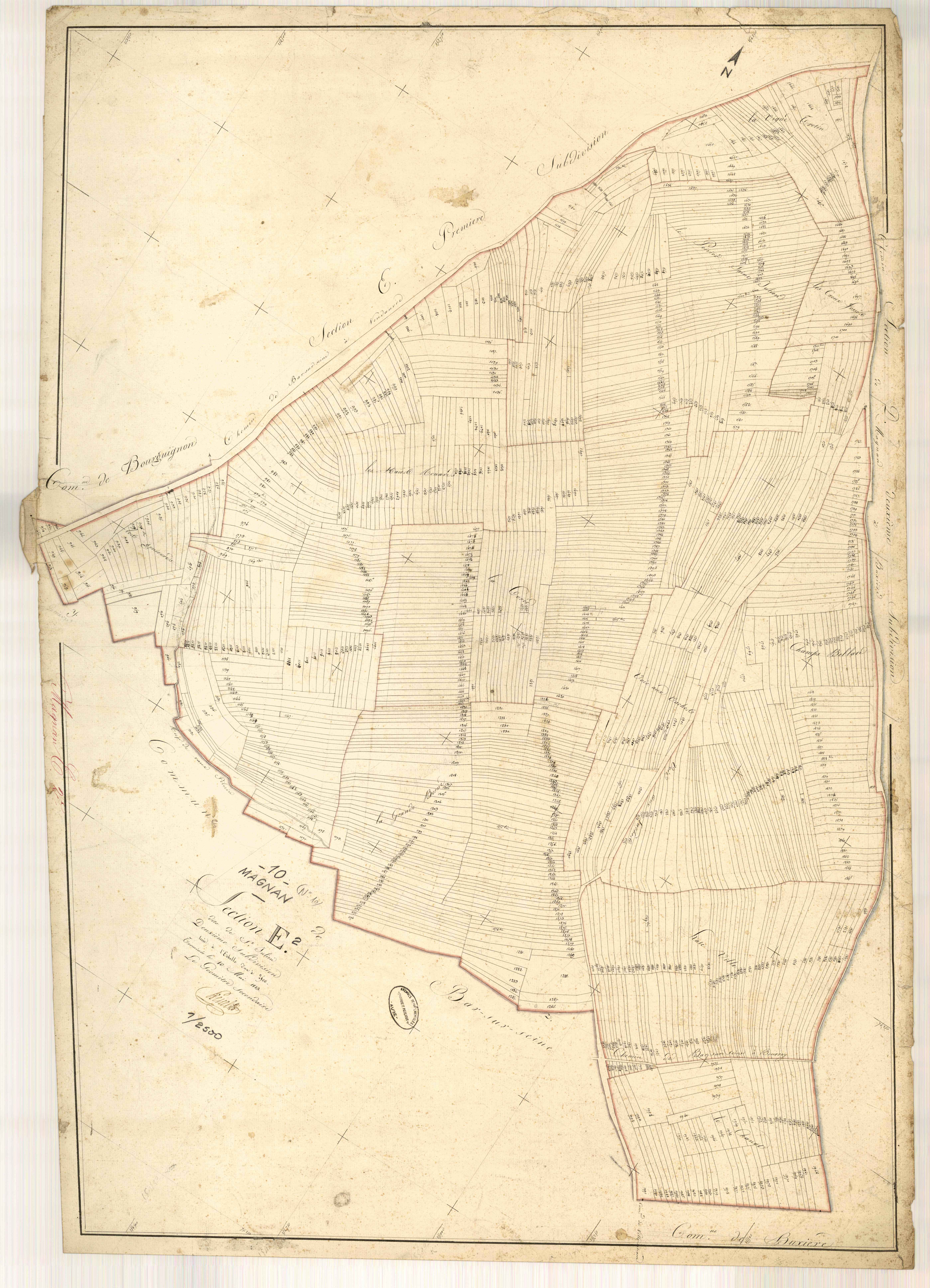 Magnant, section E dite de Saint Julien, feuille n° 2