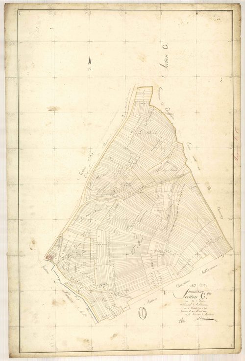 Magnant, section C dite de Poulna, feuille n° 1