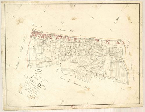 Magnant, section D dite du champ de la belle, feuille n° 1