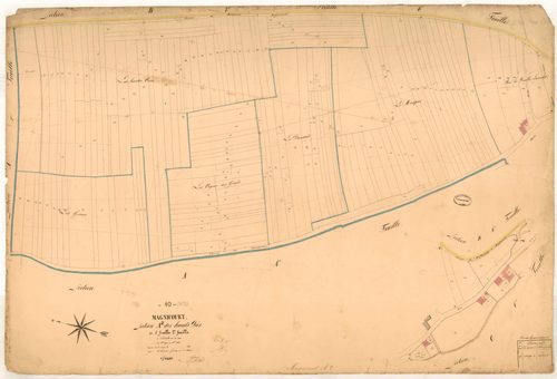 Magnicourt, section A dite des hauts prés, feuille n° 2, parcelles n°192-360