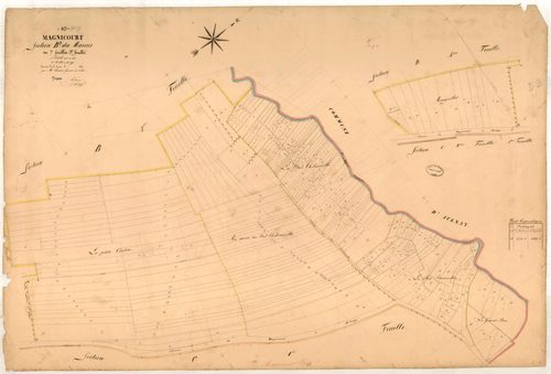 Magnicourt, section B dite du marais, feuille n° 3, parcelles n°546-790