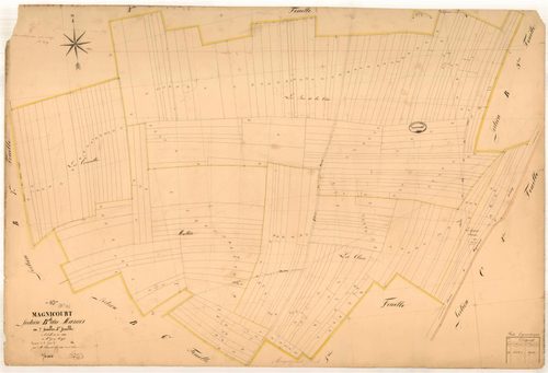 Magnicourt, section B dite du marais, feuille n° 4, parcelles n°791-998