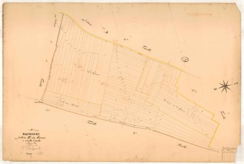 Magnicourt, section B dite du marais, feuille n° 5, parcelles n°999-1092