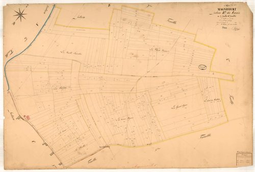 Magnicourt, section B dite du marais, feuille n° 6, parcelles n°1093-1357