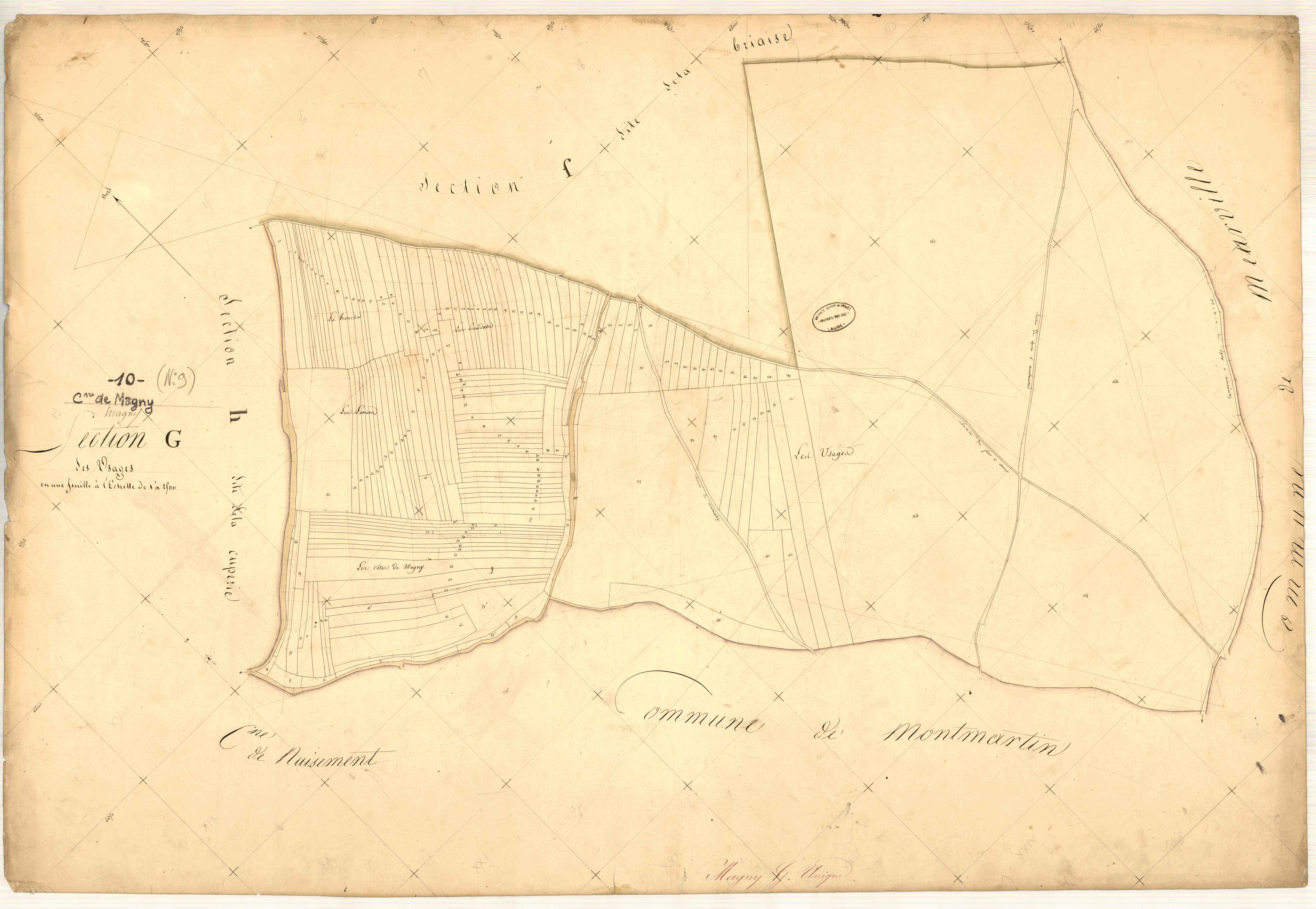 Magny-Fouchard, section G dite des usages