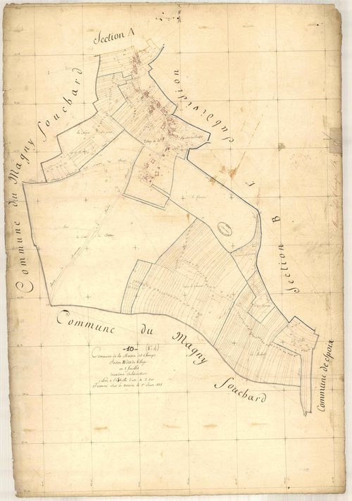 Maison-des-Champs, section B dite du village, feuille n° 2
