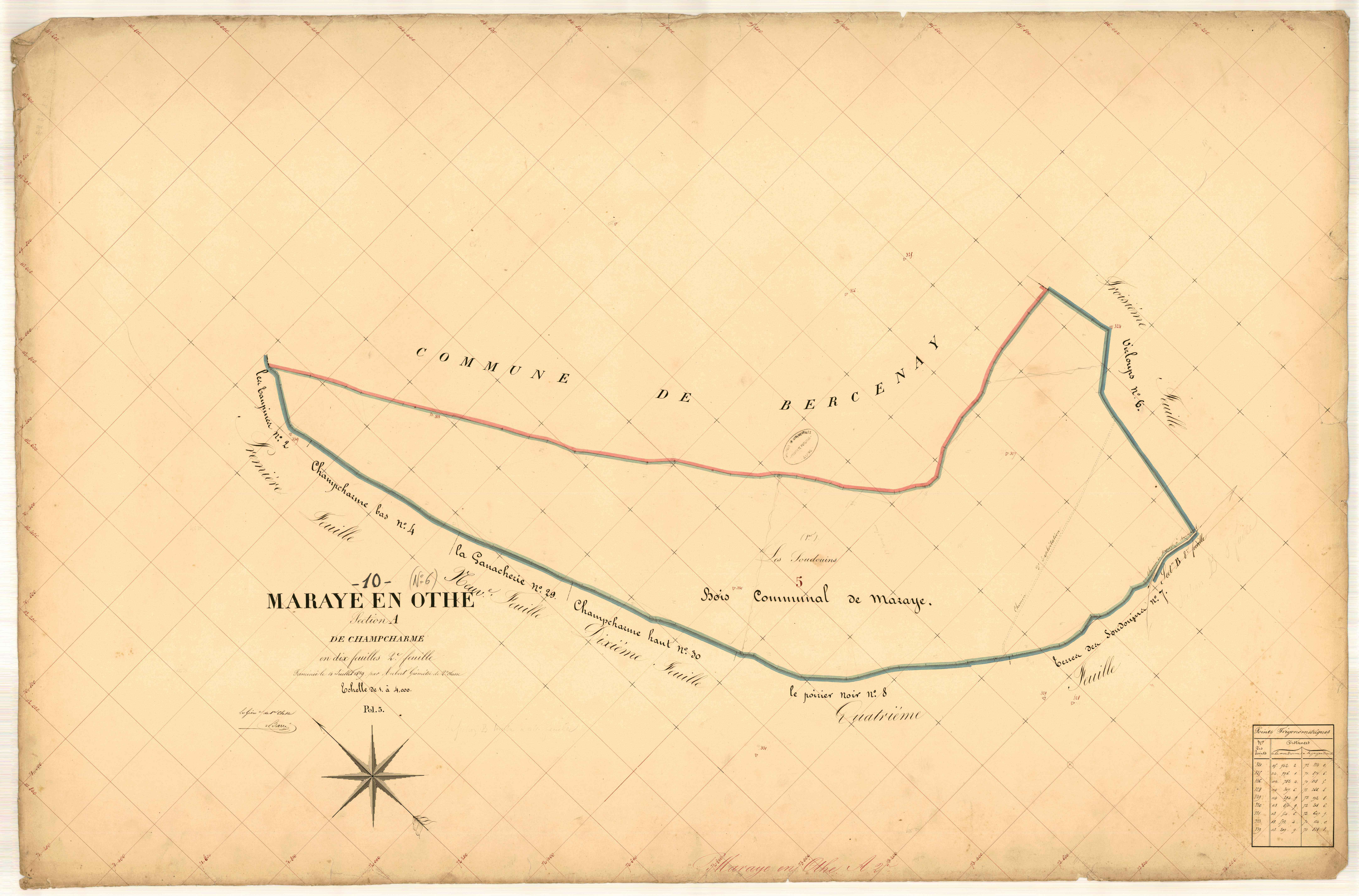 Maraye-en-Othe, section A dite de Champcharme, feuille n° 2