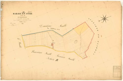 Maraye-en-Othe, section A dite de Champcharme, feuille n° 3