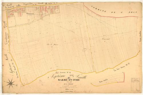 Maraye-en-Othe, section B dite de la perrière, feuille n° 6