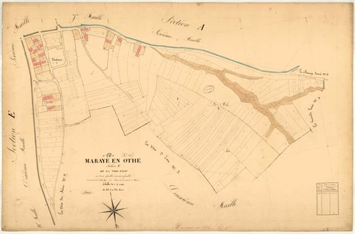 Maraye-en-Othe, section C dite de la voie d'eau, feuille n° 1
