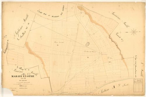 Maraye-en-Othe, section E dite du village, feuille n° 5