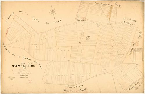 Maraye-en-Othe, section E dite du village, feuille n° 7
