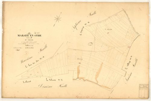 Maraye-en-Othe, section E dite du village, feuille n° 8