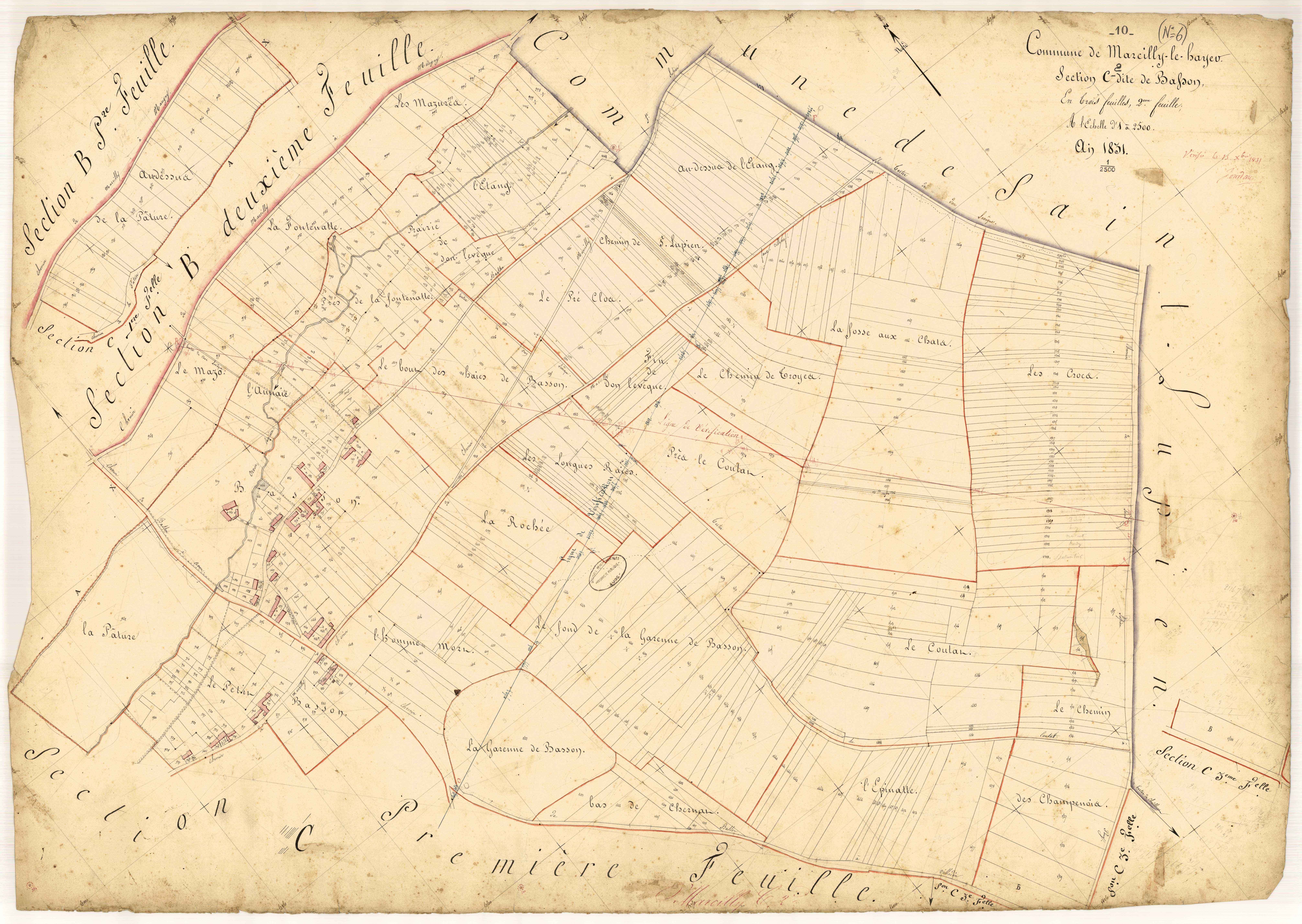 Marcilly-le-Hayer, section C dite de Basson, feuille n° 2