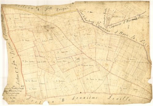 Marcilly-le-Hayer, section B dite de Don L'Evêque, feuille n° 1