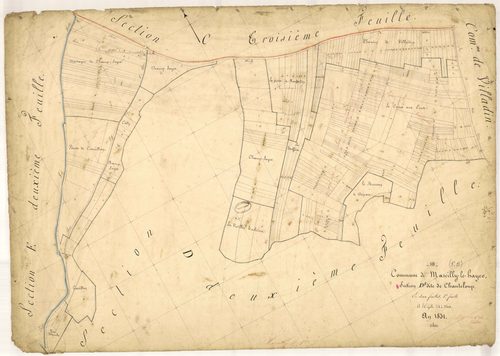 Marcilly-le-Hayer, section D dite de Chanteloup, feuille n °1