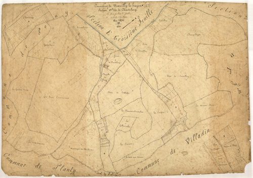Marcilly-le-Hayer, section D dite de Chanteloup, feuille n ° 2