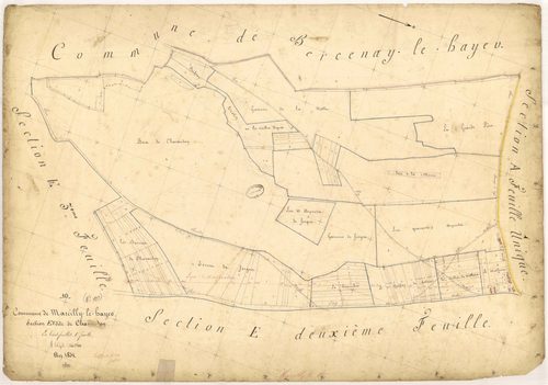 Marcilly-le-Hayer, section E dite de Chavaudon, feuille n° 1