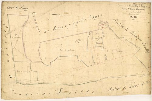Marcilly-le-Hayer, section E dite de Chavaudon, feuille n° 3