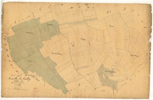 Marolles-les-Bailly, section A dite de la Prairie, feuille n° 2, parcelles n°218-747