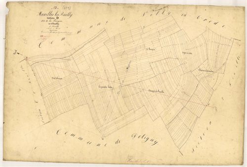 Marolles-les-Bailly, section D dite de la Bruyère, feuille n° 1, parcelles n°1-268