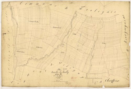 Marolles-les-Bailly, section D dite de la Bruyère, feuille n° 2, parcelles n°269-607