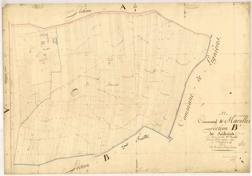 Marolles-sous-Lignières, section B dite des tuilleries, feuille n° 1