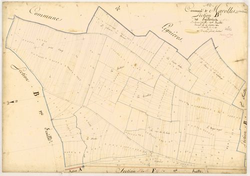Marolles-sous-Lignières, section B dite des tuilleries, feuille n° 2