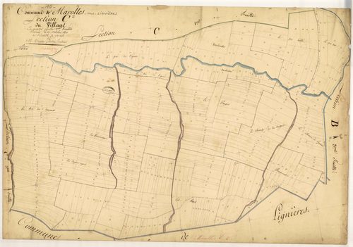 Marolles-sous-Lignières, section C dite du village, feuille n° 2
