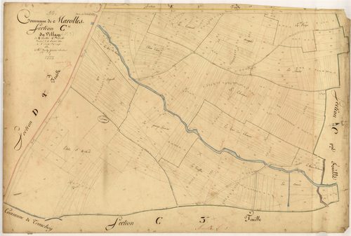 Marolles-sous-Lignières, section C dite du village, feuille n° 4
