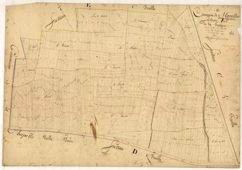 Marolles-sous-Lignières, section E dite la Fontaine, feuille n° 2