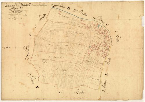 Marolles-sous-Lignières, section F dite du Faubourg, feuille n° 2